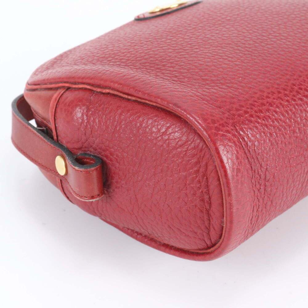 CHRISTIAN DIOR Vintage Red Leather Shoulder Bag - Picture 5 of 7